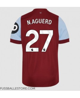 Günstige West Ham United Nayef Aguerd #27 Heimtrikot 2023-24 Kurzarm